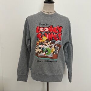 NWOT LOONEY TUNES SUPER TV SATURDAY MORNING CREWNECK SWEATSHIRT